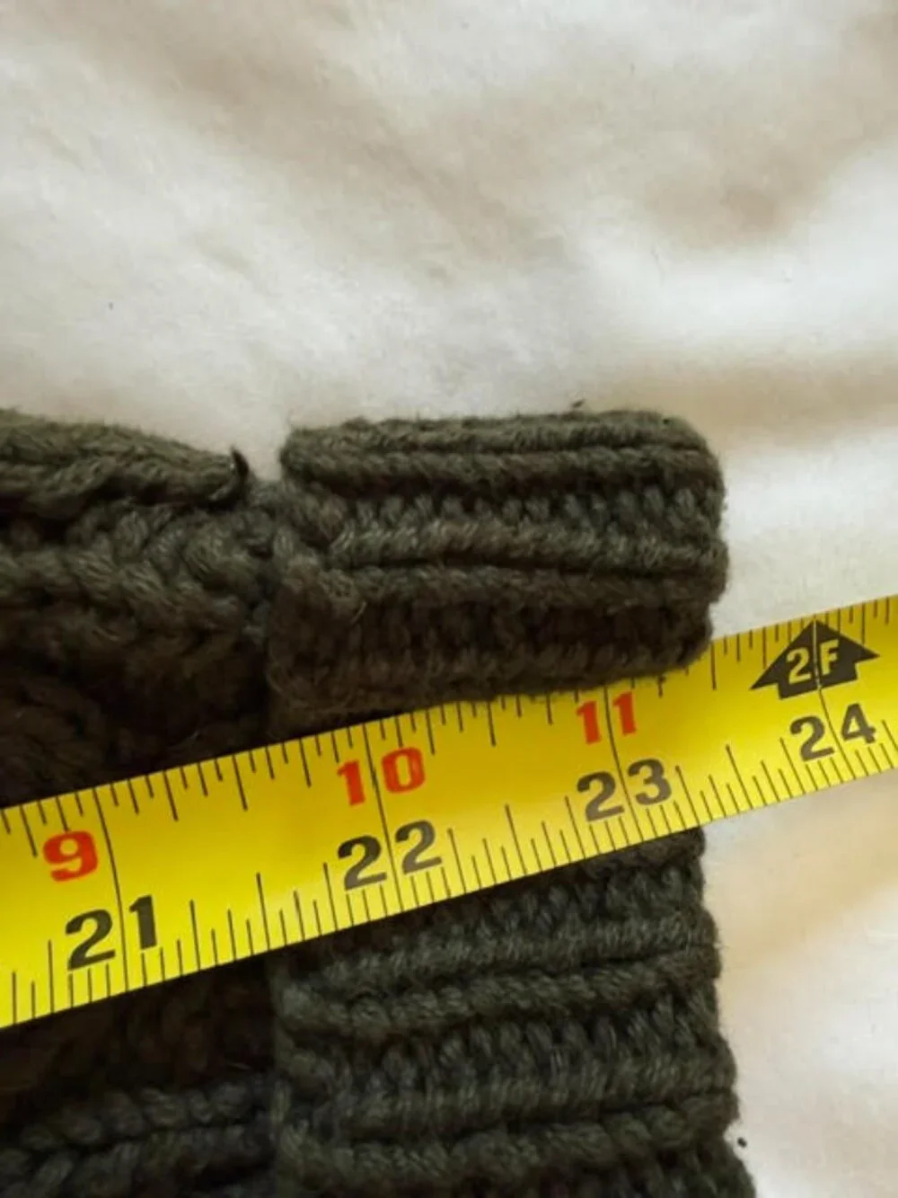 VTG 90s Polo Ralph Lauren Hand Knit Heavy Cotton Cable Turtleneck Sweater L